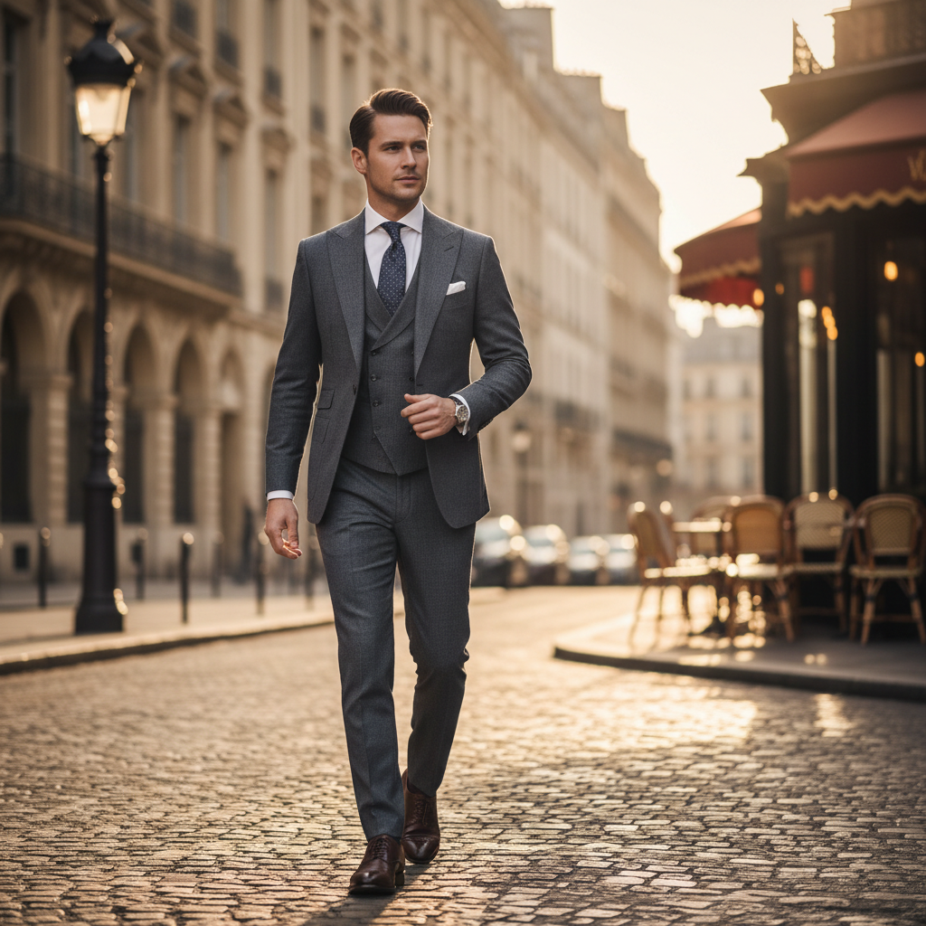 Homme d'âge moyen lisant un document sérieux à une table en bois, lumière naturelle provenant d'une fenêtre, environnement calme et studieux
